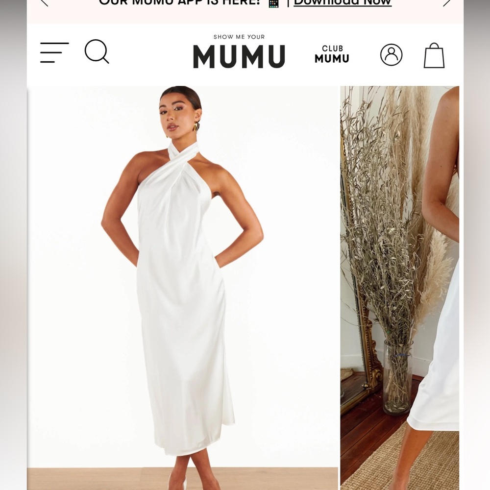 Show me your mumu Jasmine Halter Midi Dress